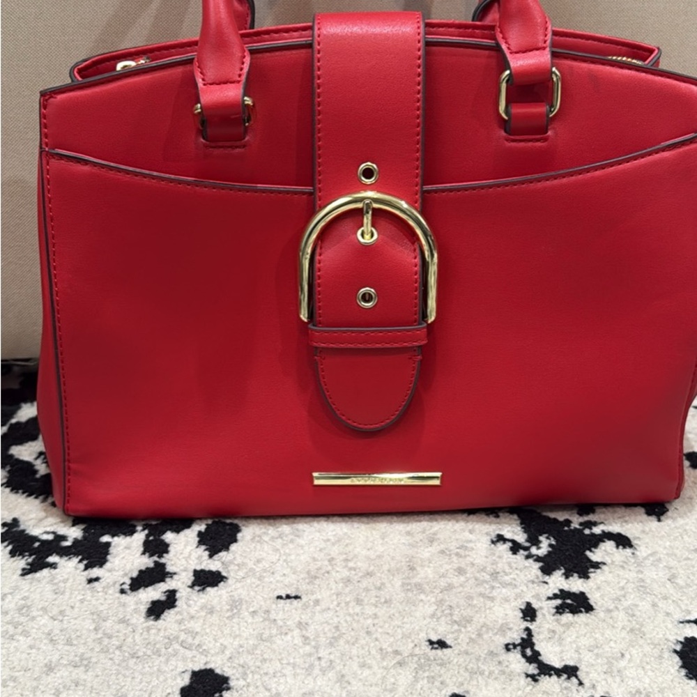Anne Klein Bold Red Satchel